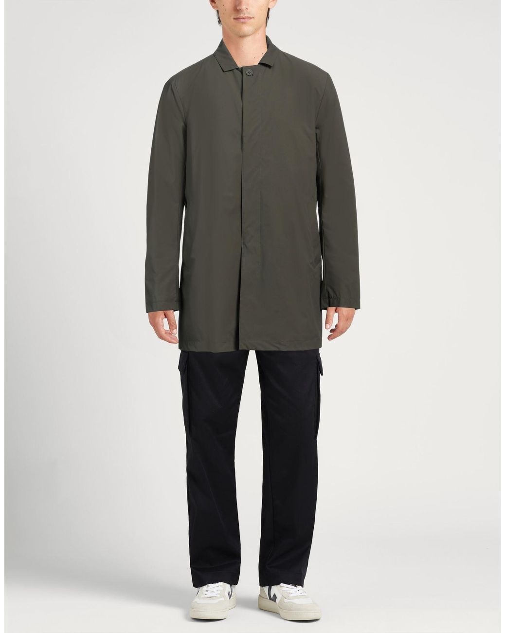 People Of Shibuya Gray Overcoat & Trench Coat for men
