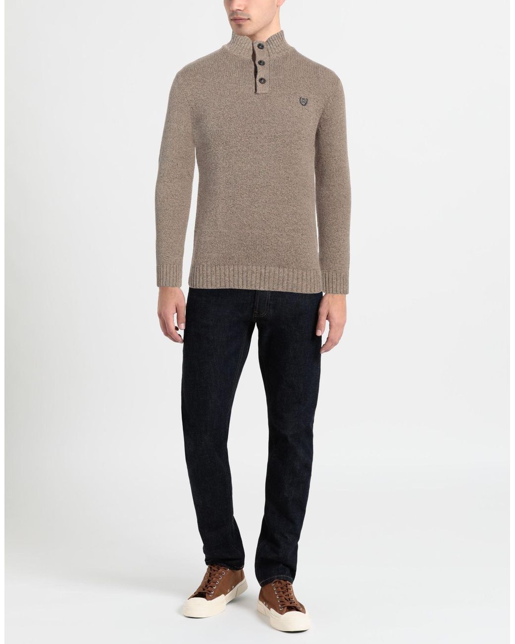 Chaps Rollkragenpullover in Gray für Herren