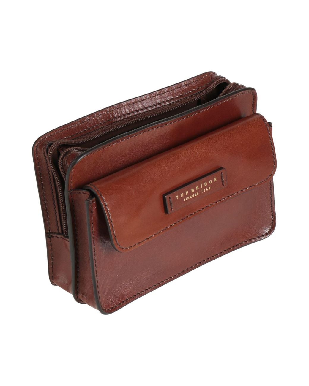 The Bridge Red Cross-Body Bag Leather