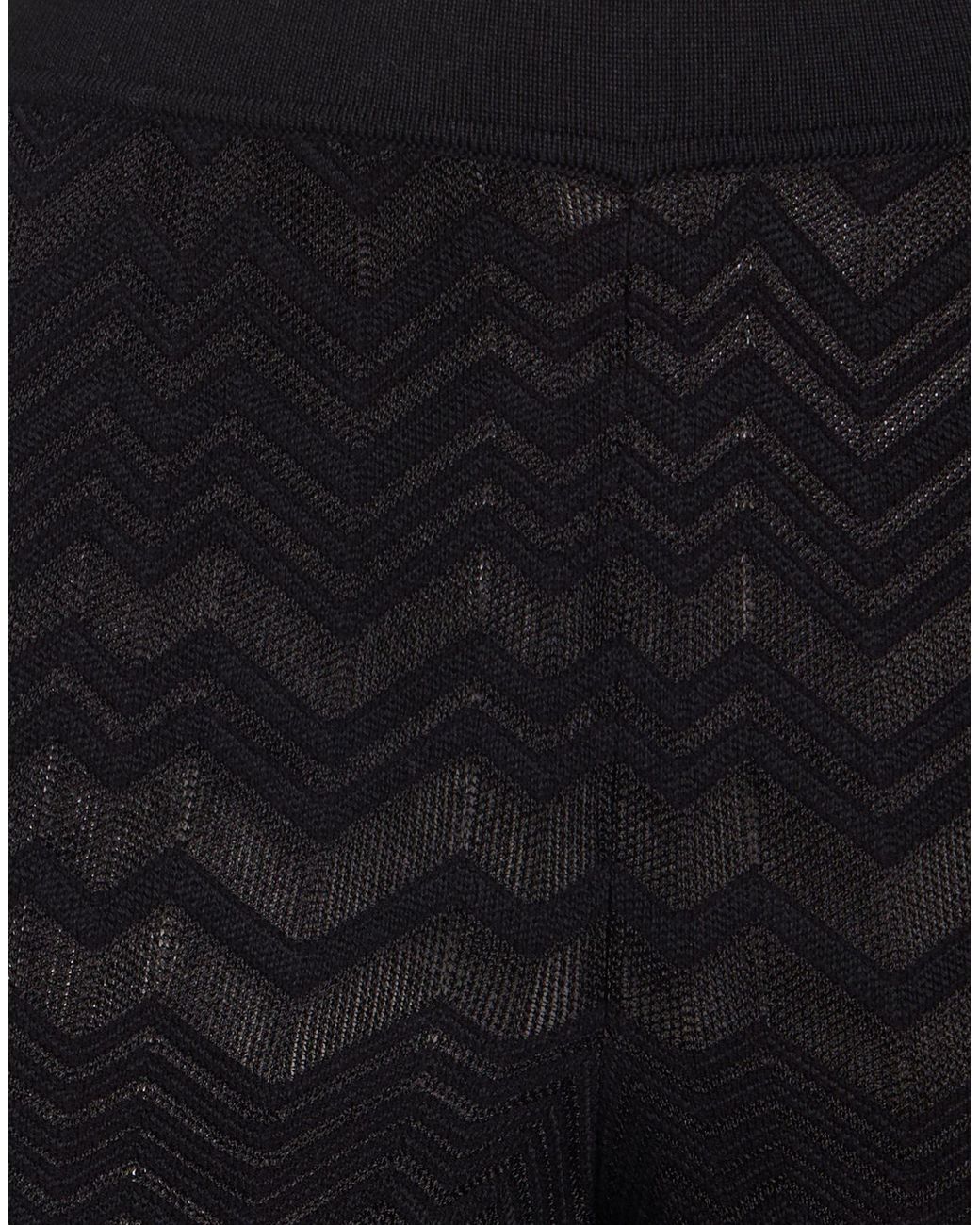 Missoni Black Pants Viscose, Wool, Polyester, Polyamide, Elastane