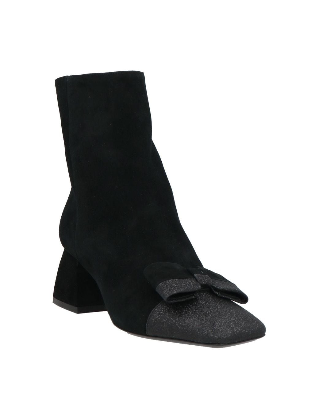 Pollini Black Ankle Boots Leather