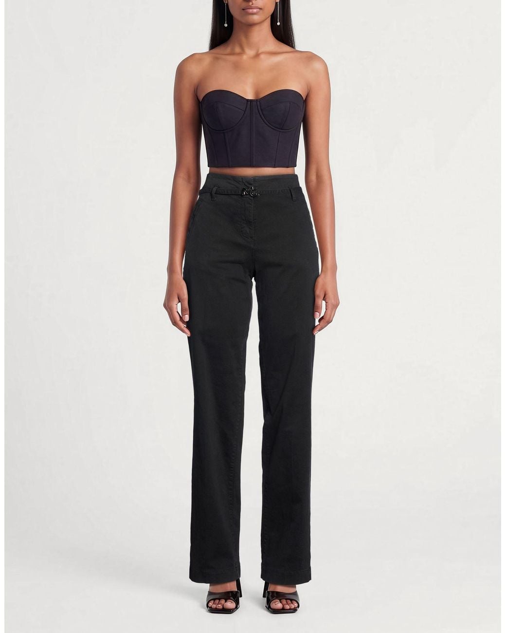 Manila Grace Black Trouser