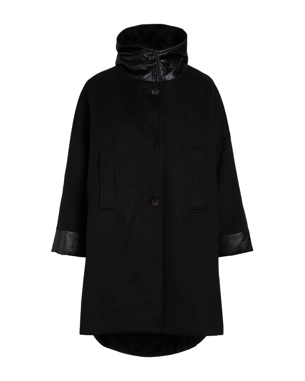 BRERAS Milano Black Coat Polyester, Viscose