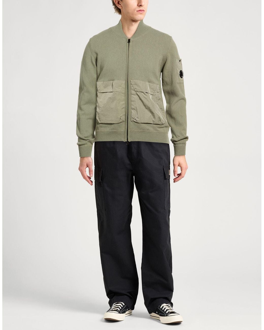 C P Company Green Cardigans for men