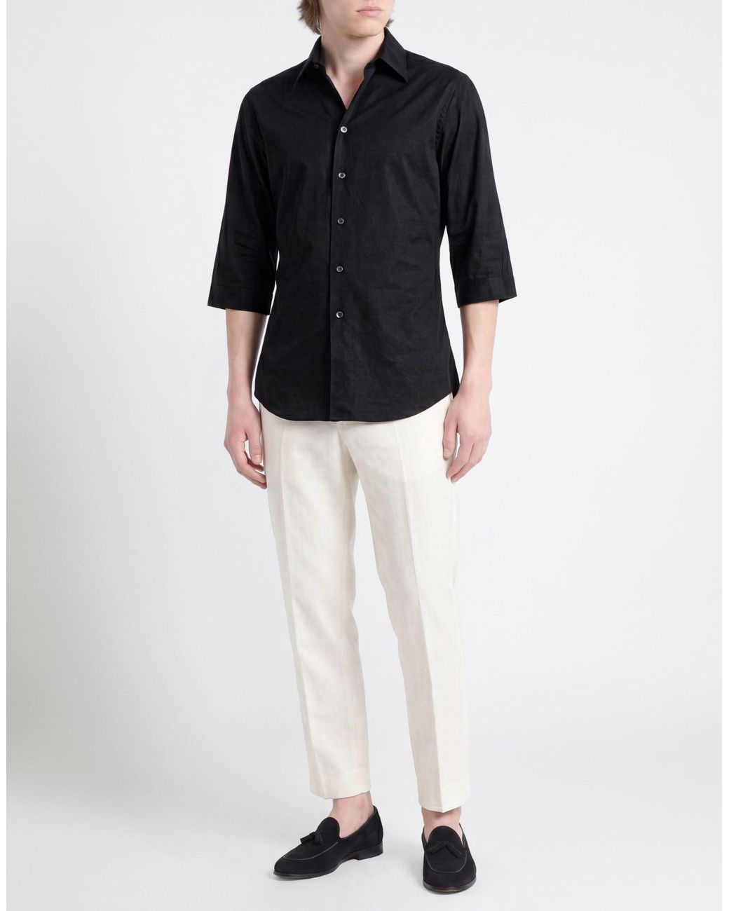 FILIPPO DE LAURENTIIS Blue Shirt Cotton for men