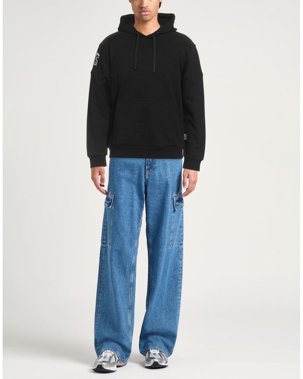 EA7 Black Sweatshirt for men