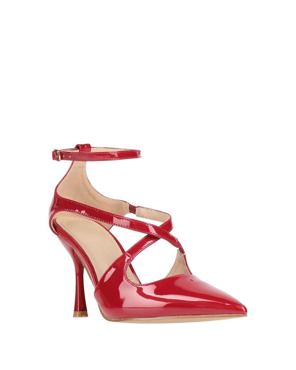 Twenty Four Haitch Red Pumps Textile Fibers