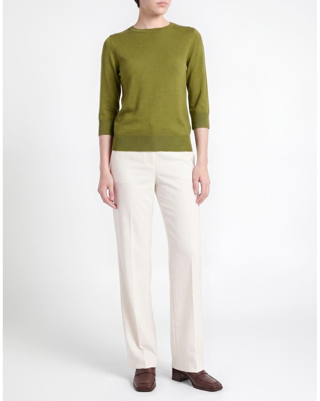 Aragona Green Sweater Merino Wool