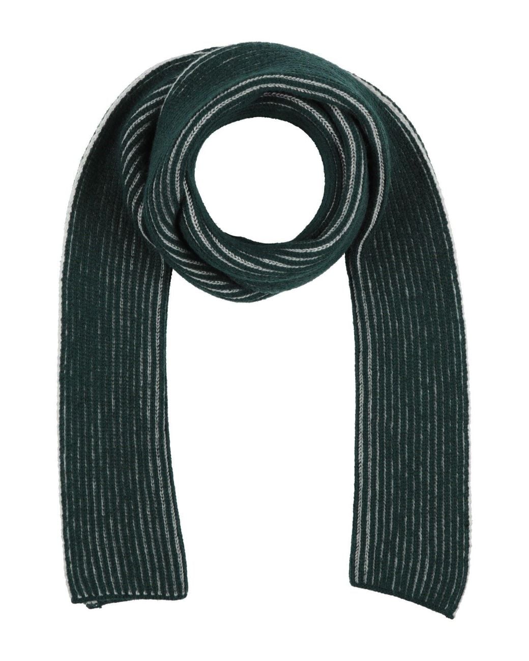 Zanone Green Scarf Virgin Wool for men