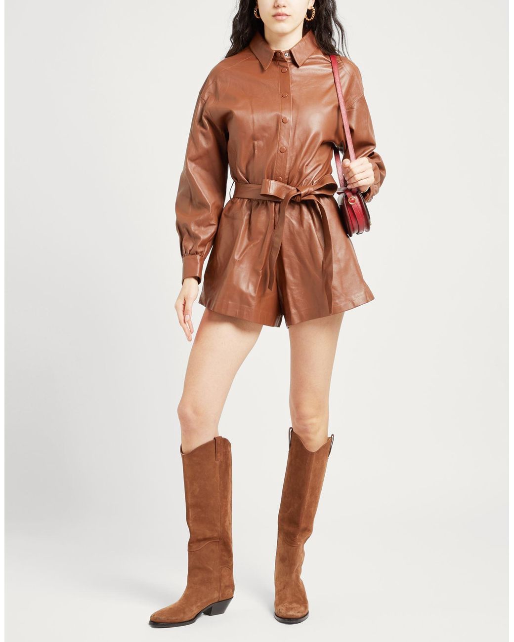 RED Valentino Brown Playsuit