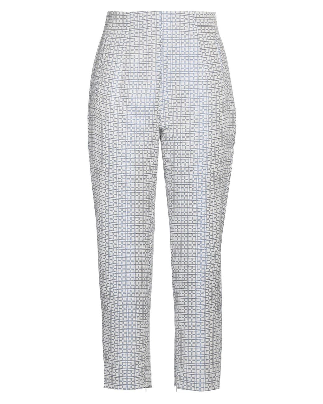 ALESSIA SANTI Gray Pants Polyester, Cotton