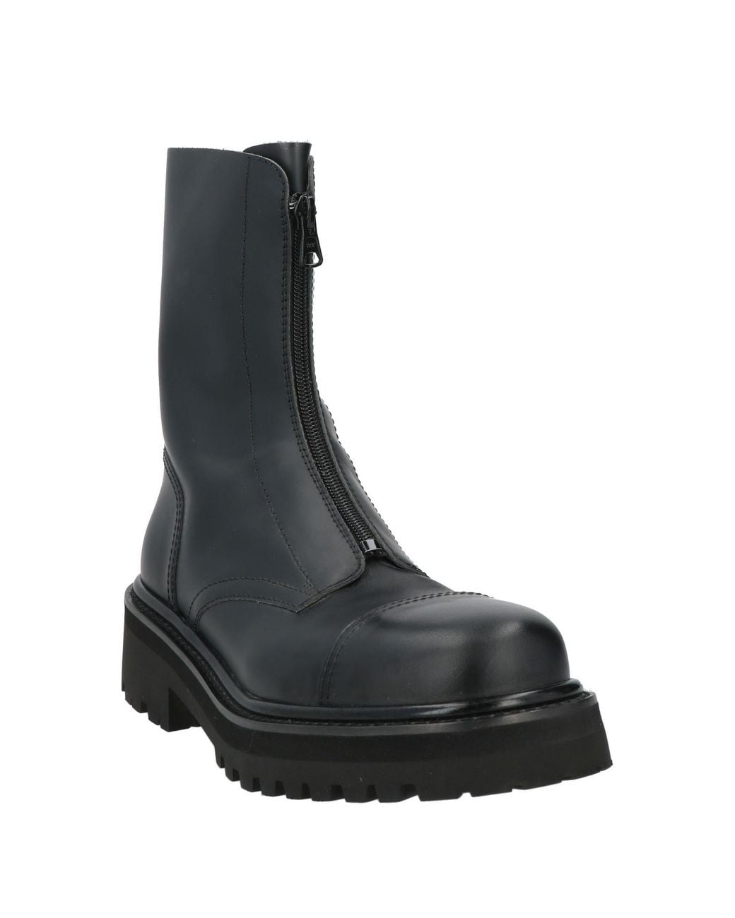 Vetements Black Ankle Boots Leather for men