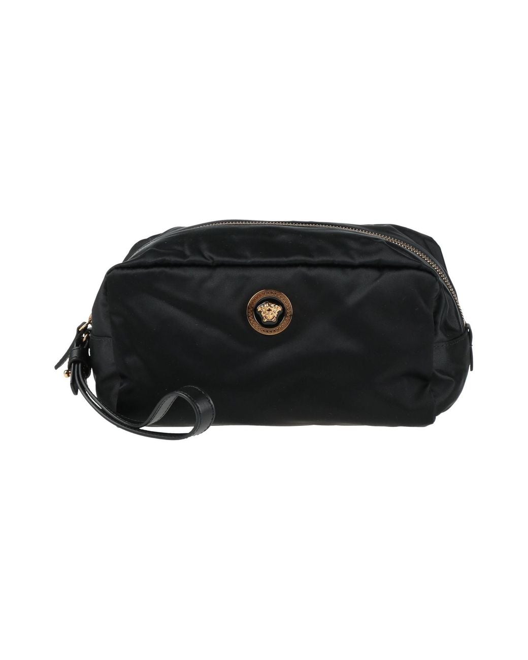Versace Black Beauty Case Polyamide, Calfskin