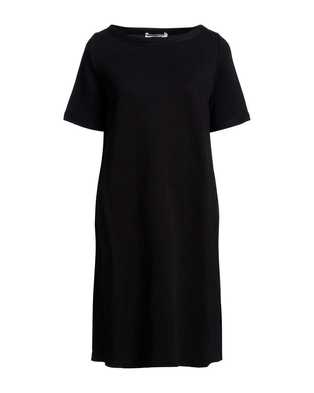 Charlott Black Midi Dress Cotton