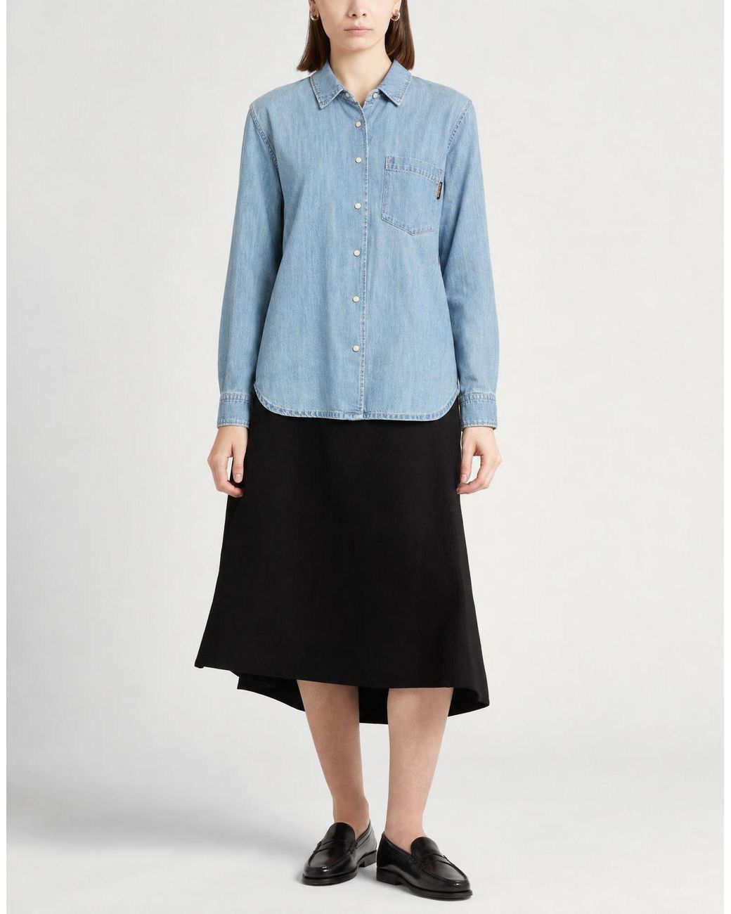 Moorer Blue Denim Shirt