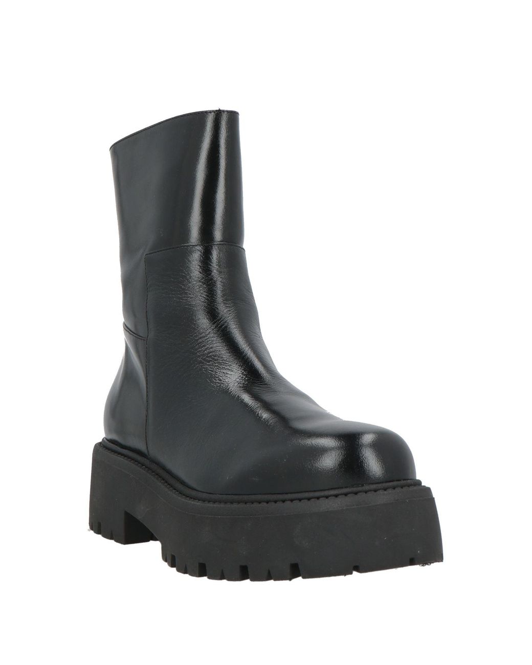 Paloma Barceló Black Ankle Boots Leather