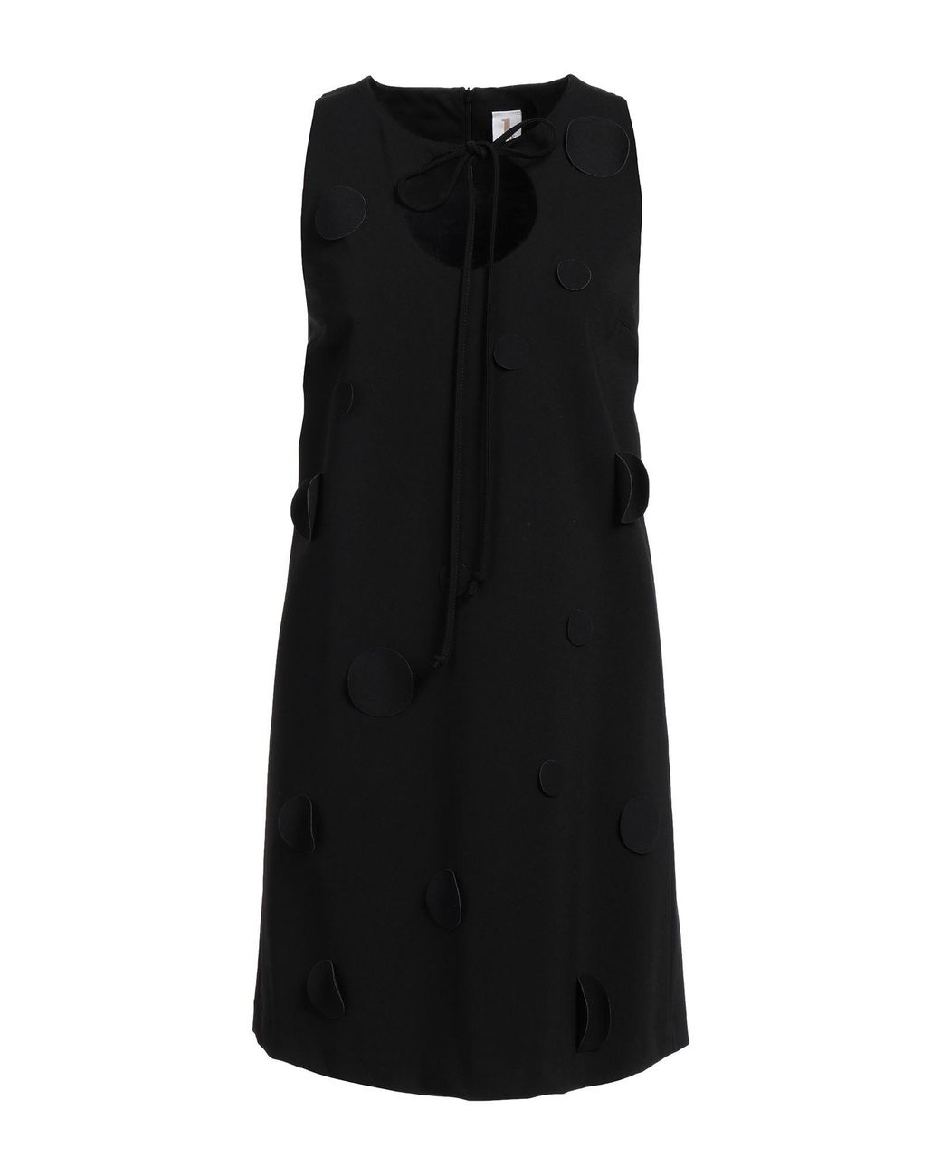 1 One Black Mini Dress Viscose, Polyamide, Elastane