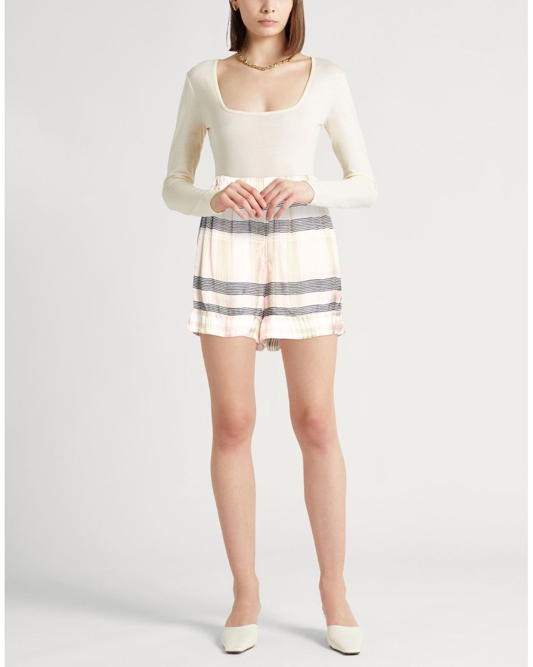 Jucca Natural Light Shorts & Bermuda Shorts Viscose