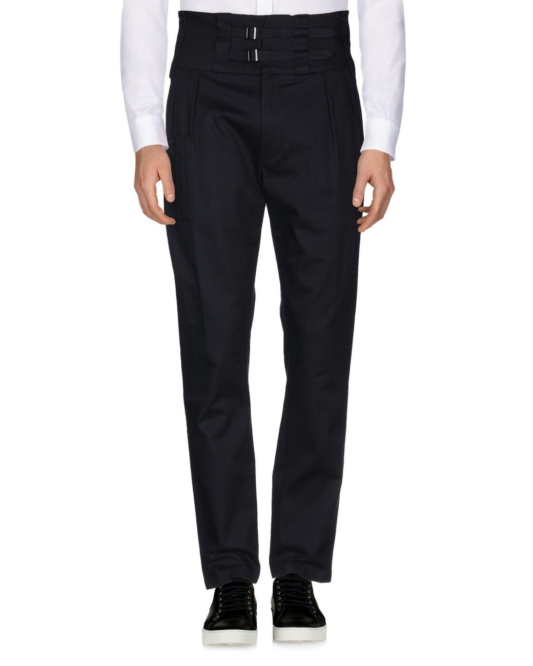 Dolce & Gabbana Blue Pants Cotton, Elastane for men