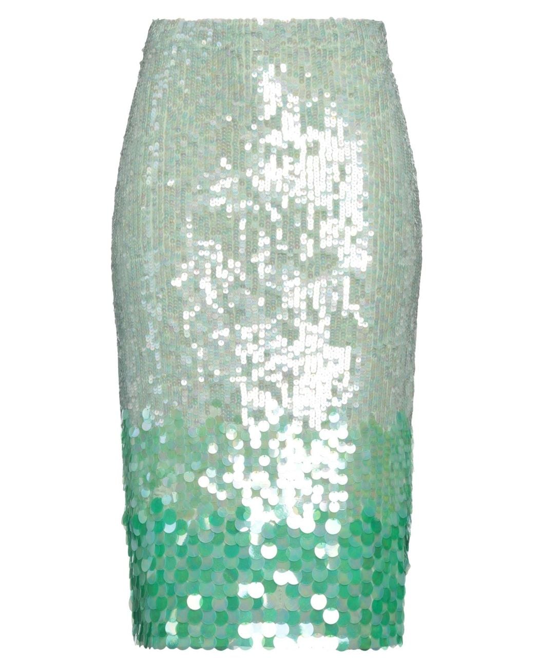 P.A.R.O.S.H. Green P.A.R.O..H. Midi Skirt Polyamide, Elastane, Pvc