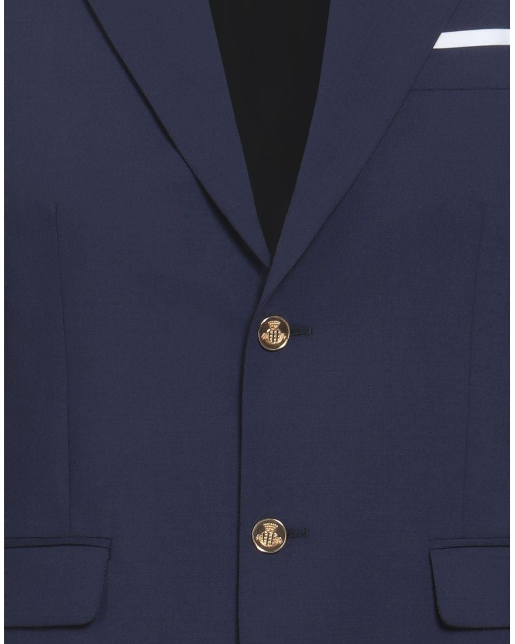 Daniele Alessandrini Blue Blazer Wool, Elastane for men