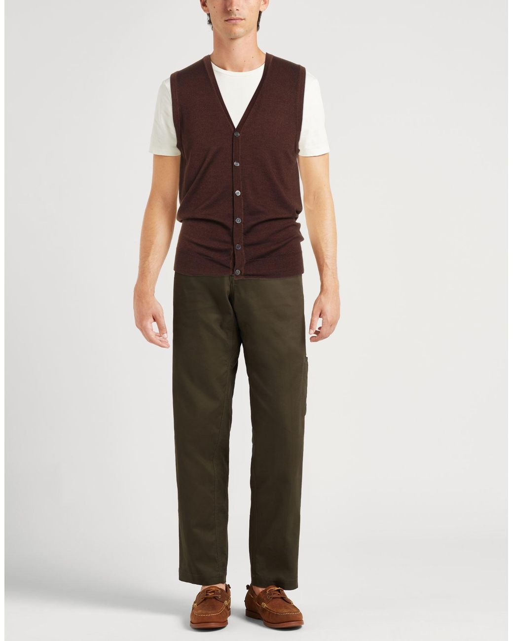 Jacob Cohen Brown Cardigan Virgin Wool for men