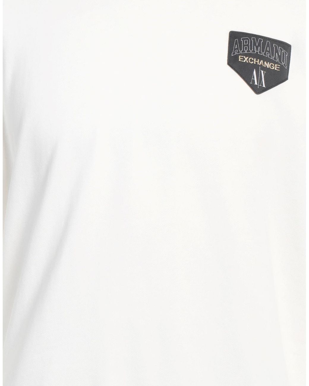 ARMANI EXCHANGE White Sweatshirt Cotton, Polyester, Elastane for men