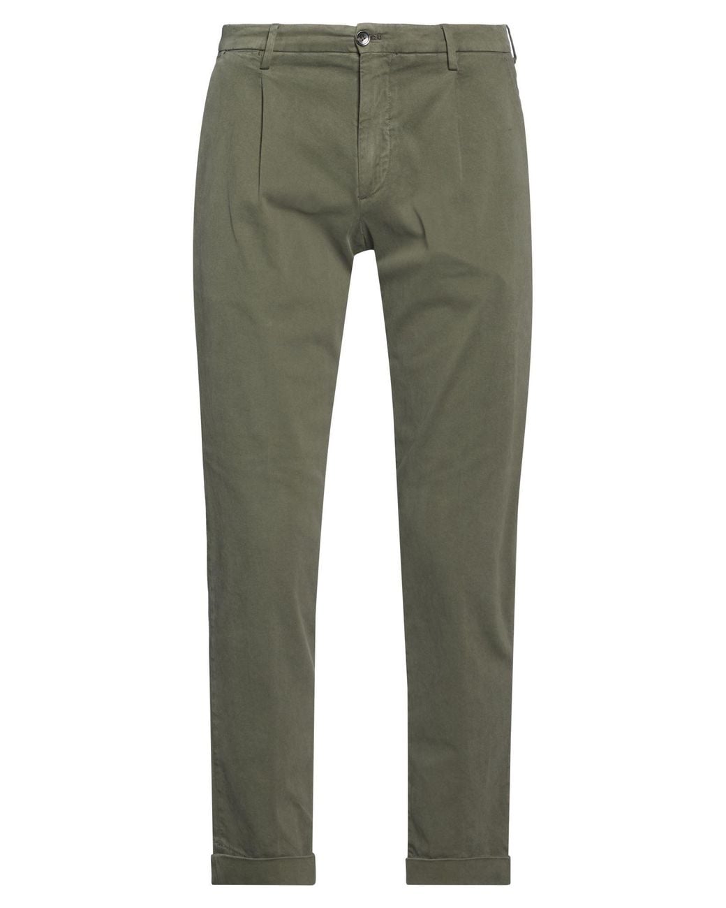 Briglia 1949 Green Military Pants Cotton, Elastane for men