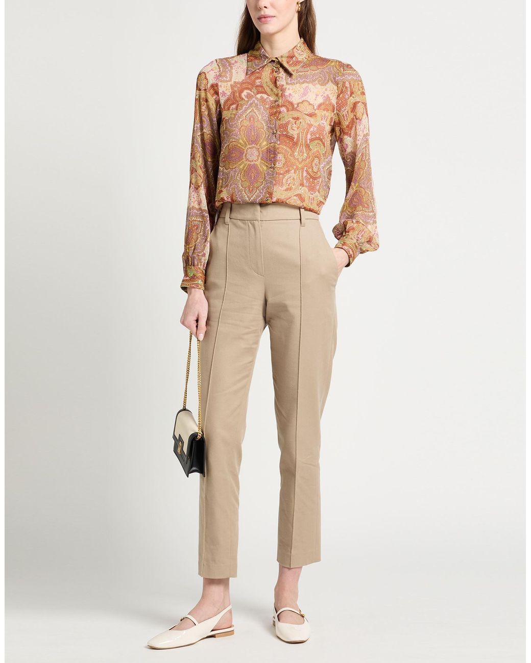 Liu Jo Brown Shirt Polyester, Metallic Fiber