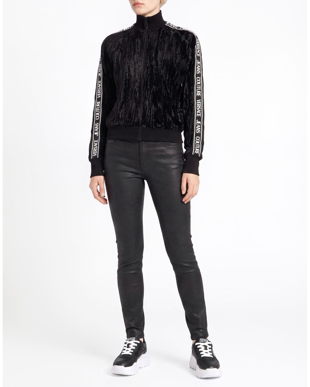 Versace Jeans Couture Black Sweatshirt Viscose