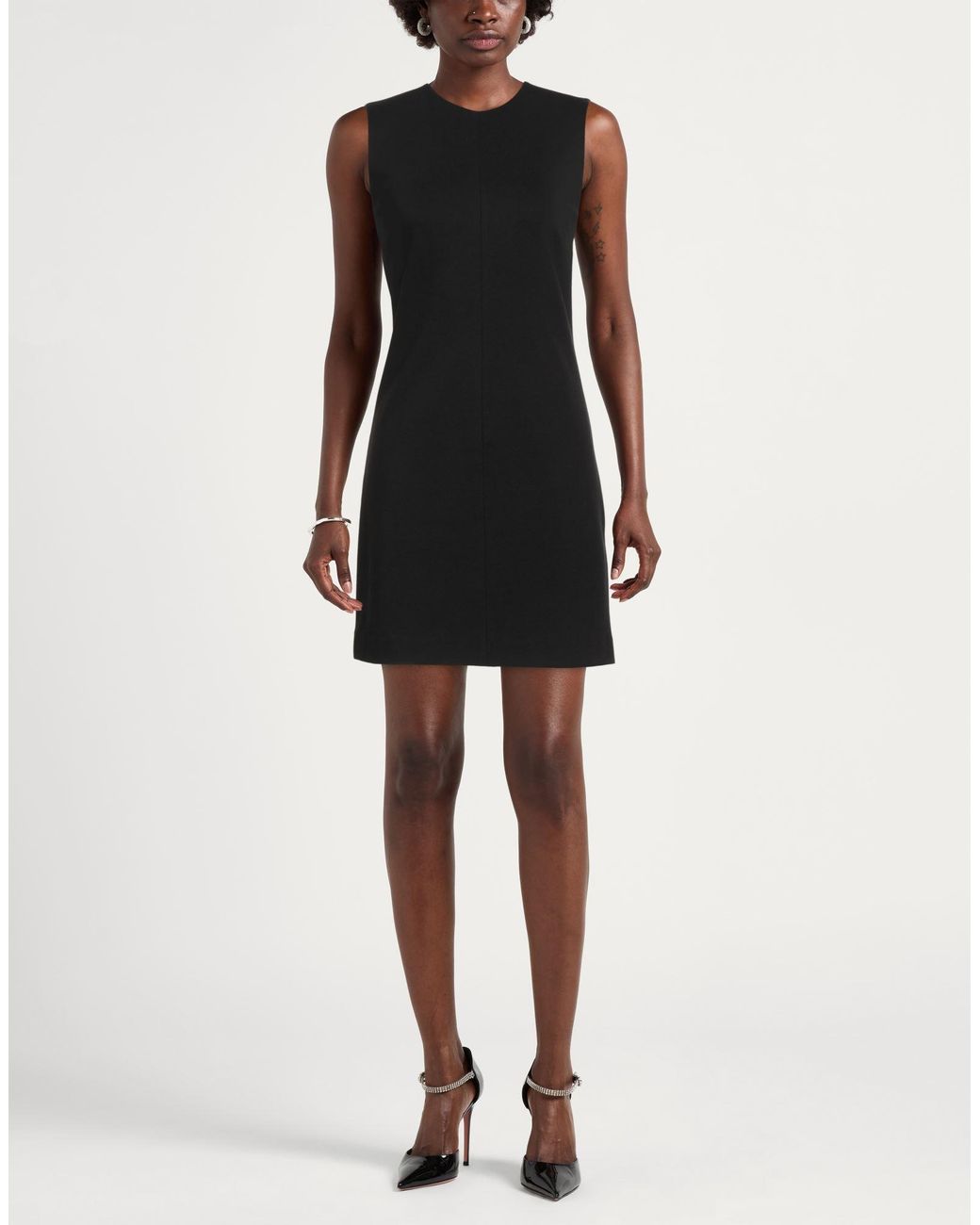 Ottod'Ame Black Mini Dress Viscose, Nylon, Elastane