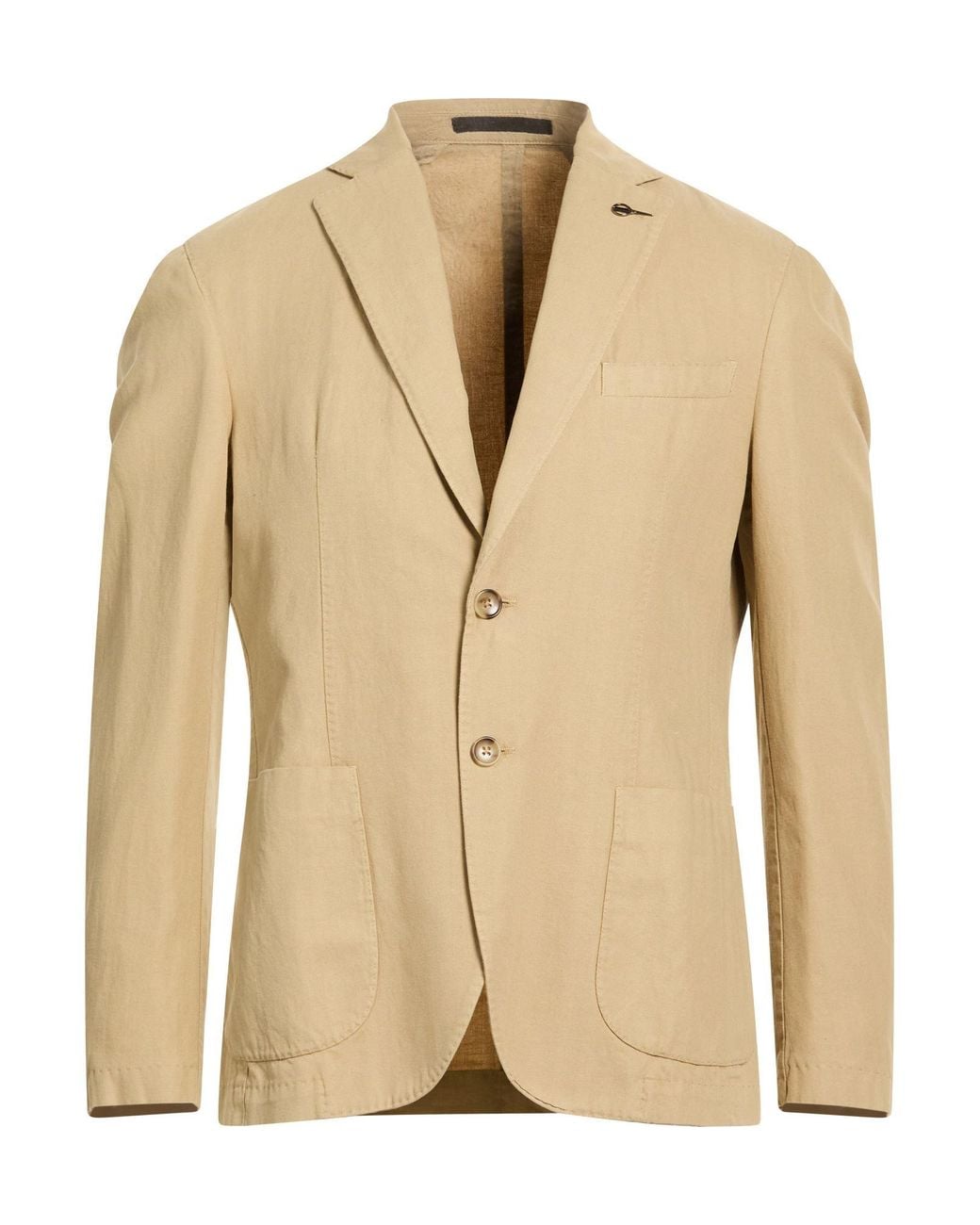 Paoloni Natural Blazer Cotton, Linen for men