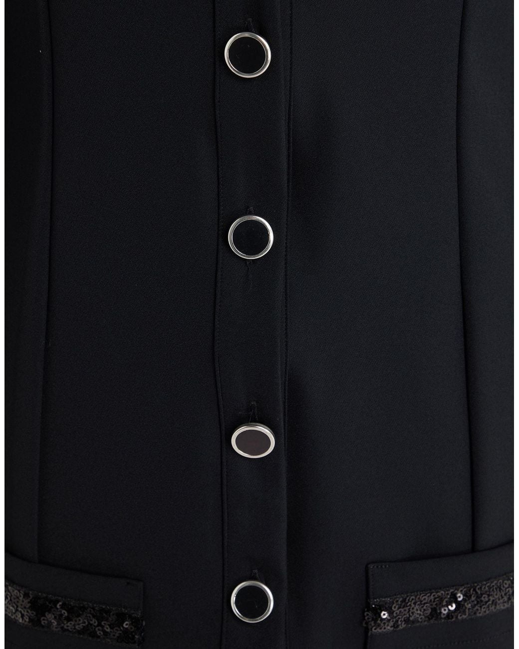 Babylon Black Mini Dress Polyamide, Elastane