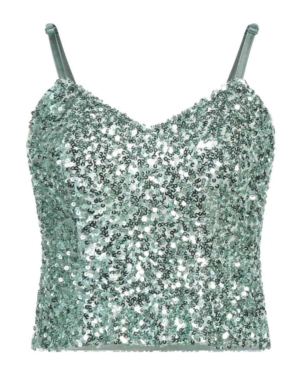 Moschino Blue Top Polyester, Elastane