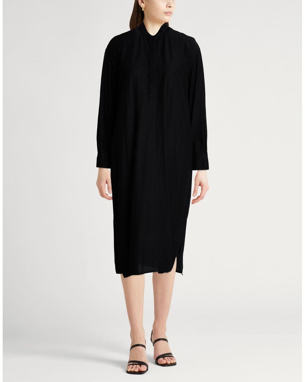 Crossley Black Midnight Midi Dress Silk, Wool