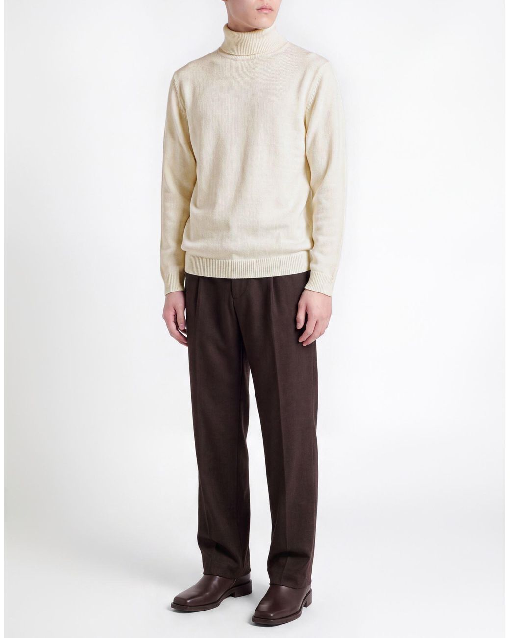 Roberto Collina White Turtleneck for men