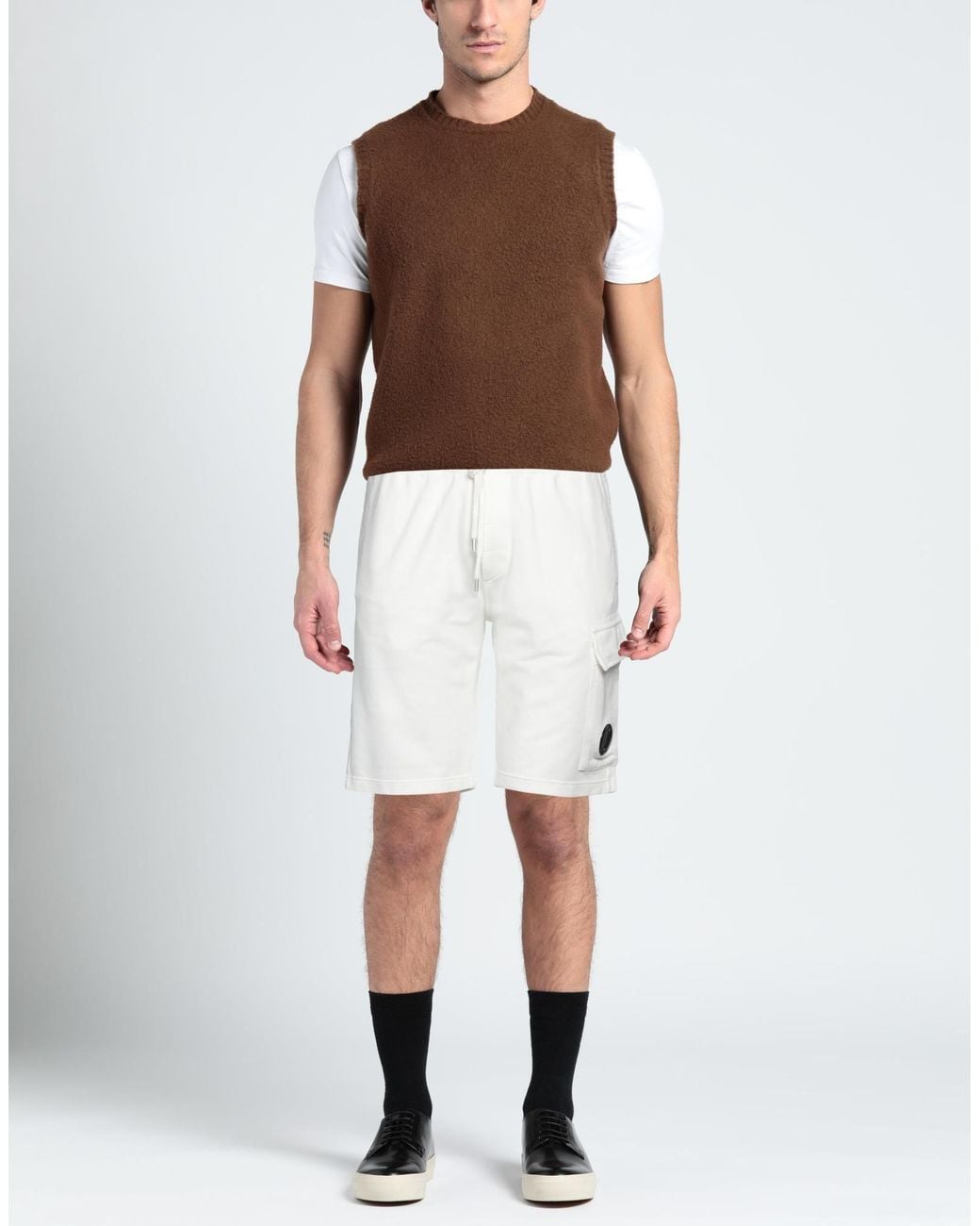 C P Company White Shorts & Bermuda Shorts for men