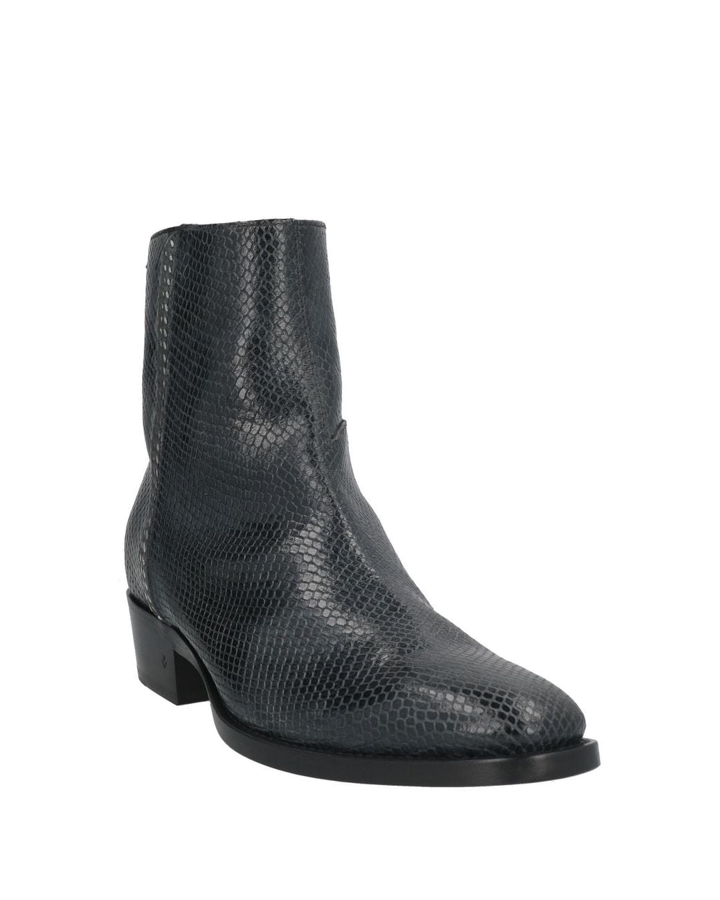 John Varvatos Black Ankle Boots Leather for men