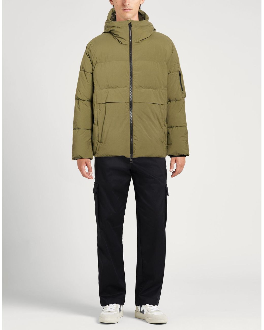 Dondup Green Military Puffer Polyamide for men