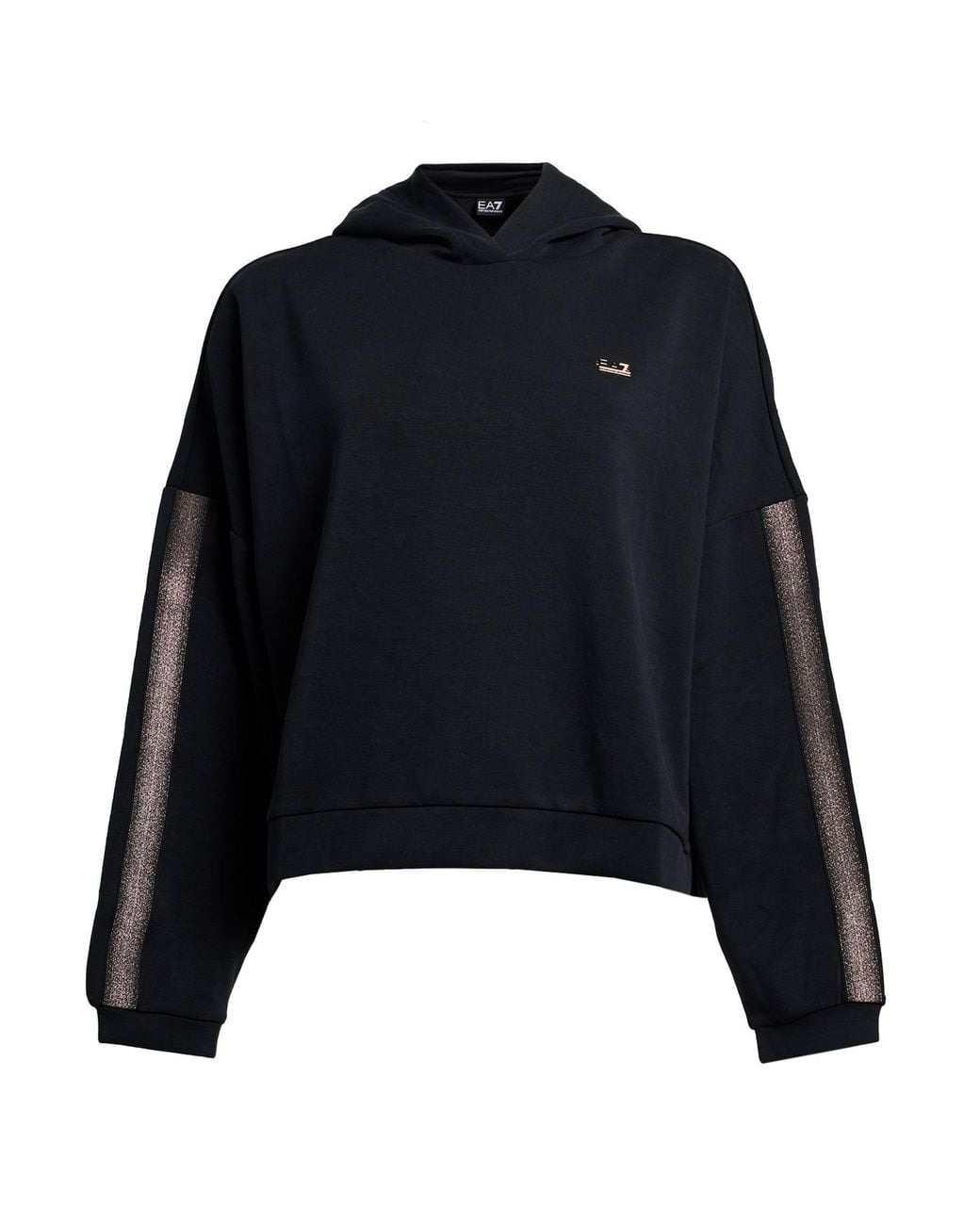 EA7 Black Tracksuit Polyester, Modal, Elastane