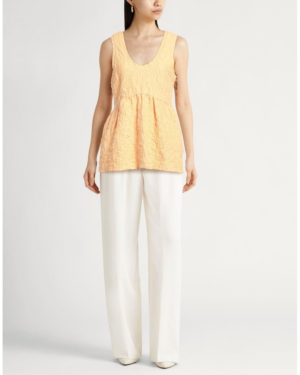 Top Jil Sander en coloris Yellow