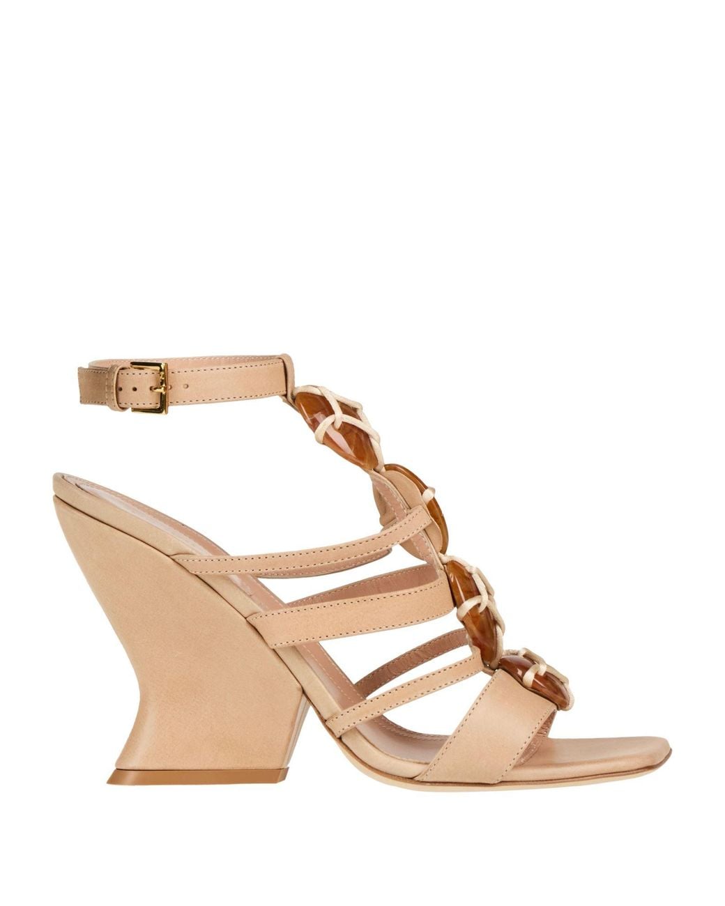 Alberta Ferretti Metallic Sandals