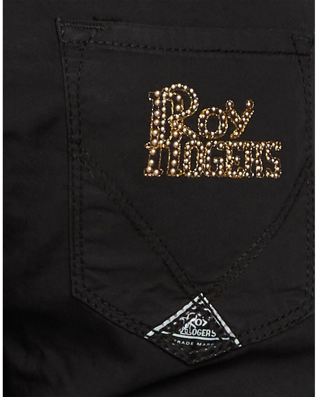 Roy Rogers Black Pants Cotton, Elastane