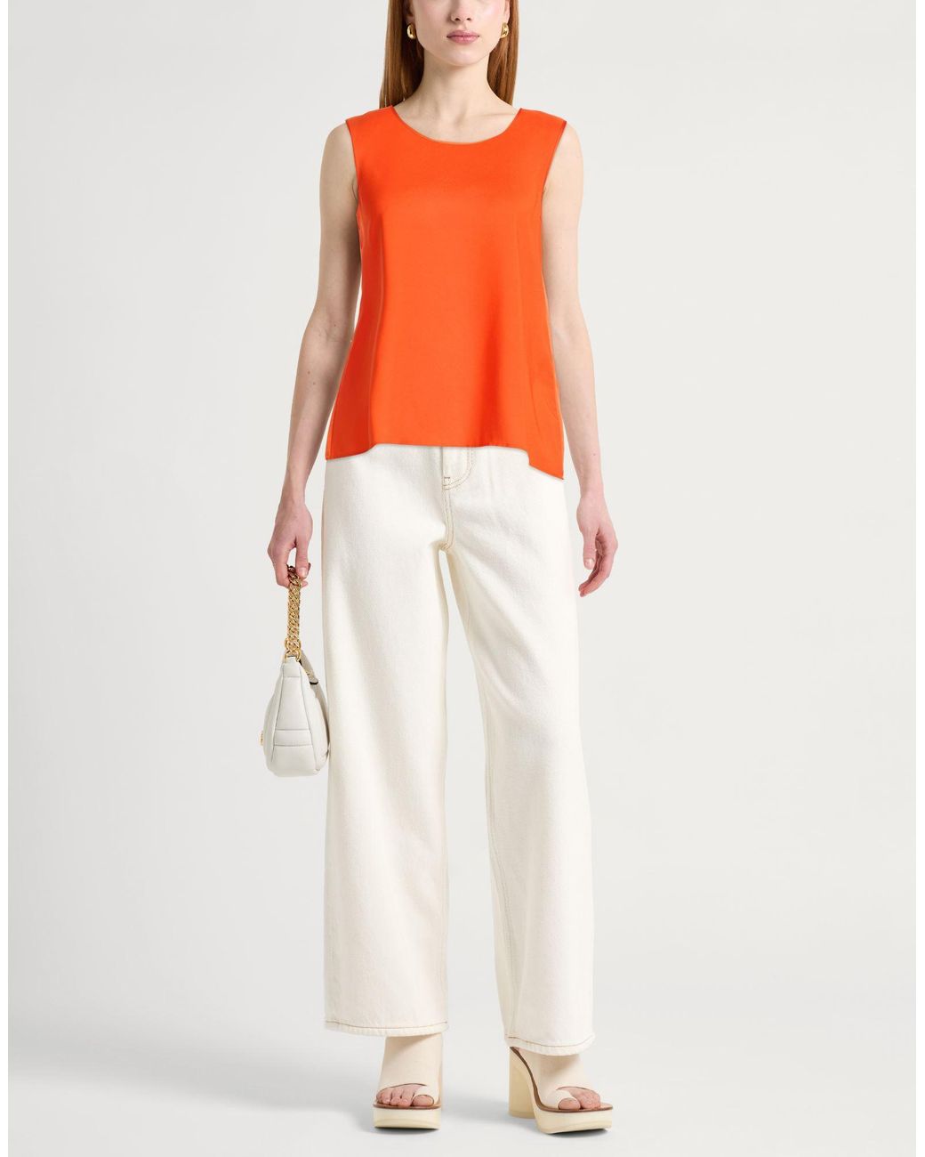 Top High en coloris Orange