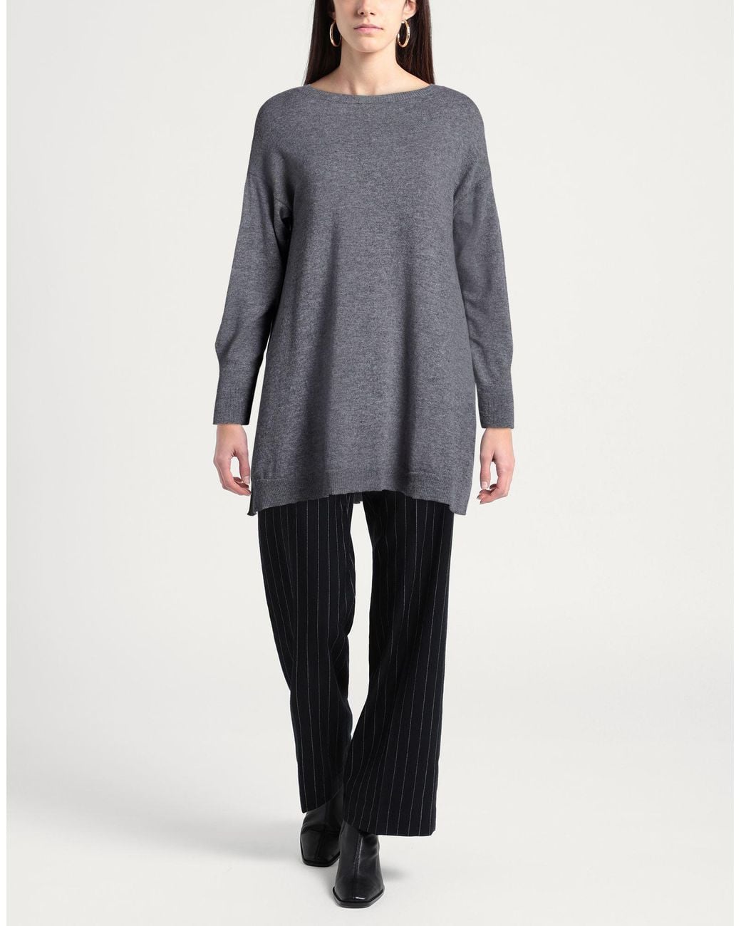 SOLOTRE Gray Sweater Wool