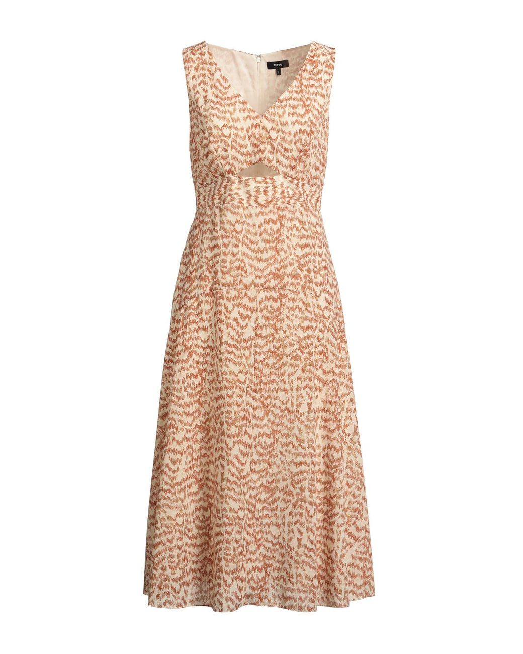 Robe Midi Theory en coloris Natural