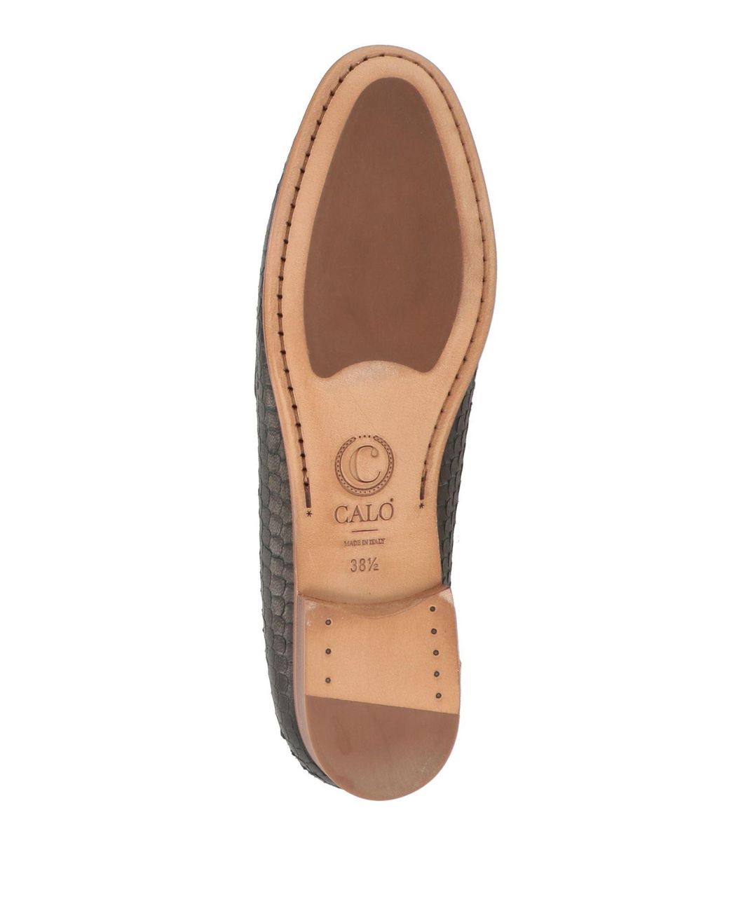CALÒ Gray Loafers Leather