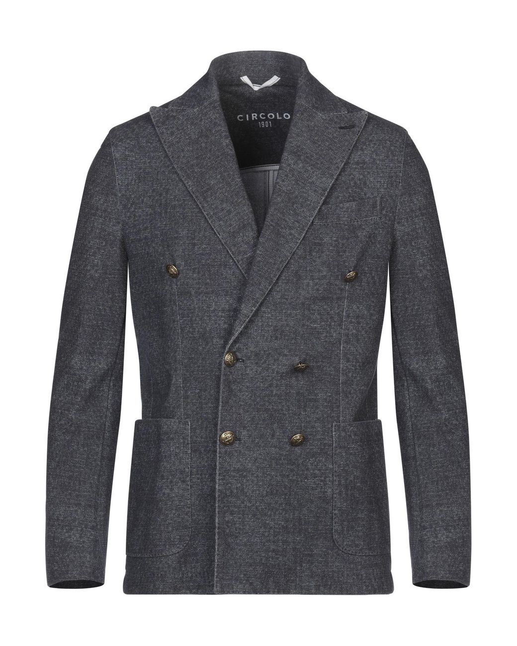 Circolo 1901 Blue Blazer Cotton, Elastane for men