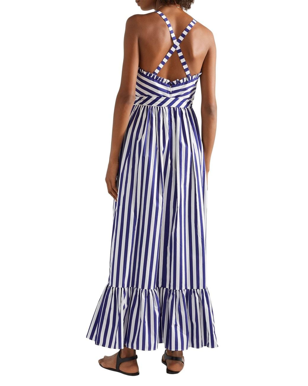chinese dress ladies J.crew Tiered maxi dress in stripe main image 1