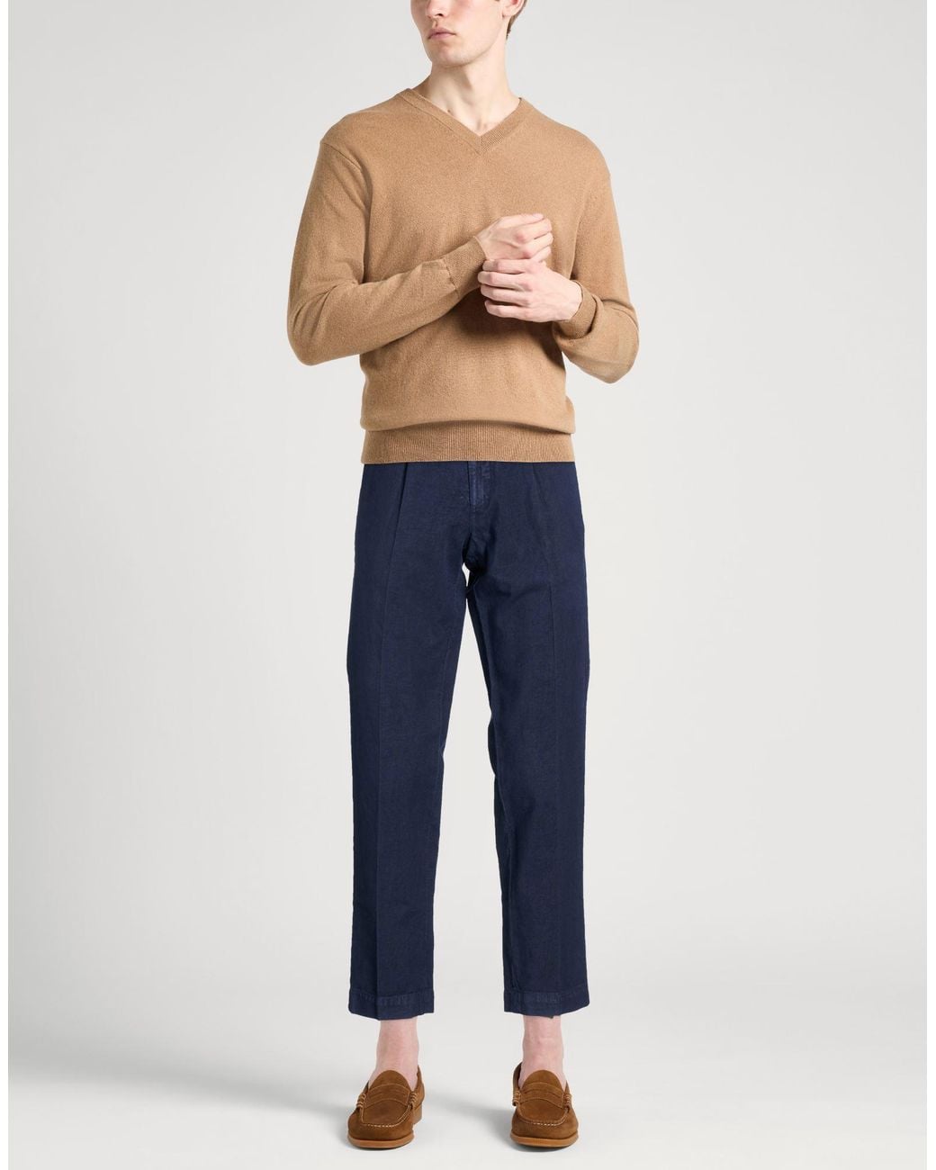 Santaniello Blue Pants for men